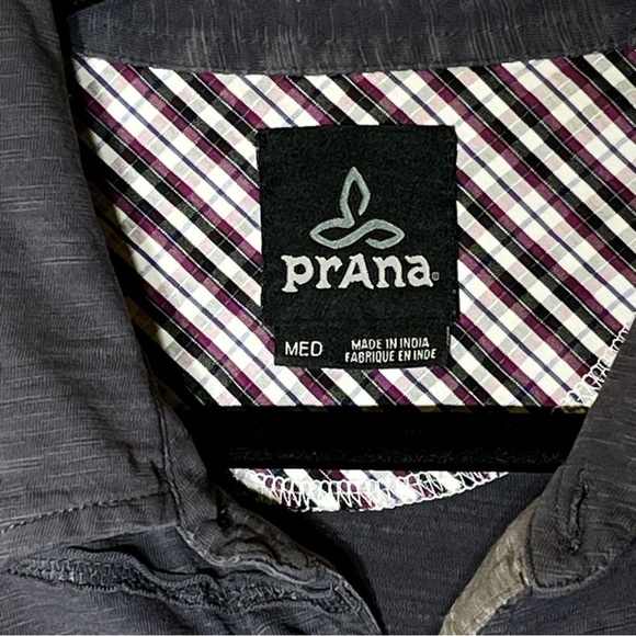 Prana Keylyn Organic Cotton Short Sleeve Button Down Shirt Men's M - Picture 5 of 7